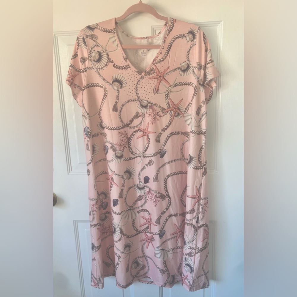 Coral Bay Light Pink Midi Dress